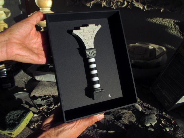 Colonna medievale - miniatura artistica in pietra