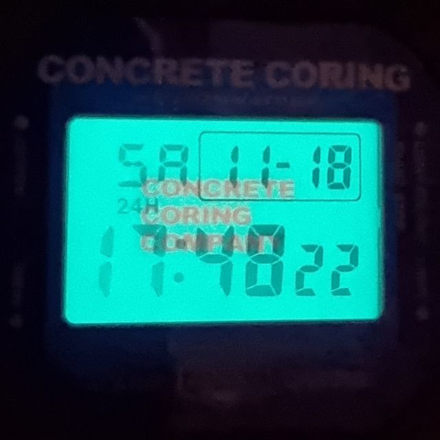 Casio G-shock DW-5600 Concrete Coring