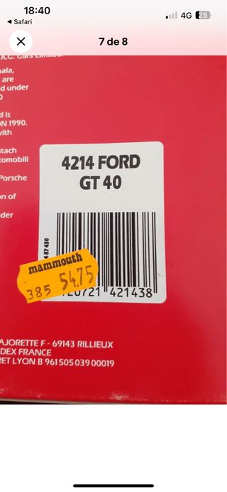 Ford Gt40 Majorette Club 1/24