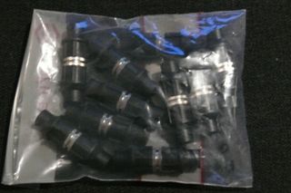 Conector coaxial de encaixe fêmea duplocom tamp