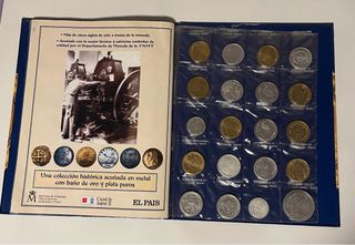 album de coleccionista Del Real a la peseta