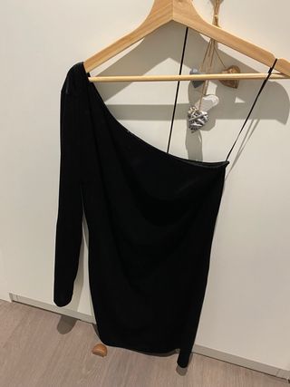 vestido fiesta  terciopelo negro 