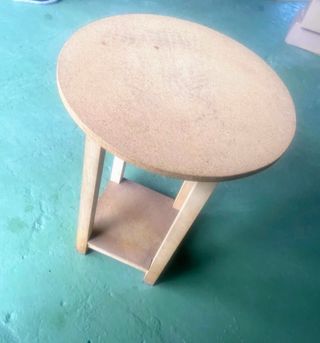 Mesa camilla con faldón