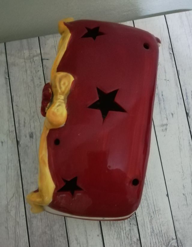 Macchina natalizia in ceramica