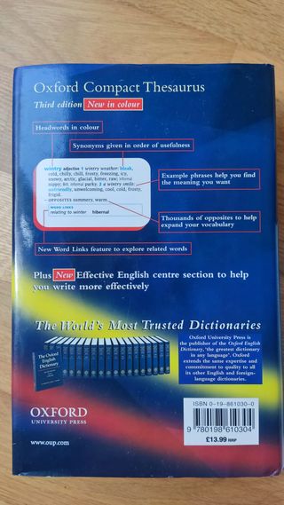 Diccionario Oxford Compact con Thesaurus