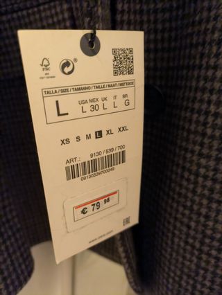 Abrigo de lana nuevo de Zara
