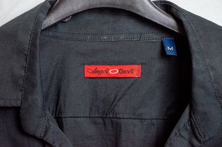 Camicia Angel Devil con dragoni ricamati