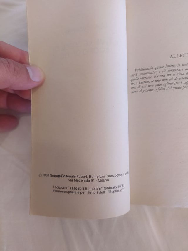 Ultime lettere di Jacopo Ortis di Ugo Foscolo
