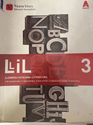 Libro: Llengua Catalana i Literatura 3
