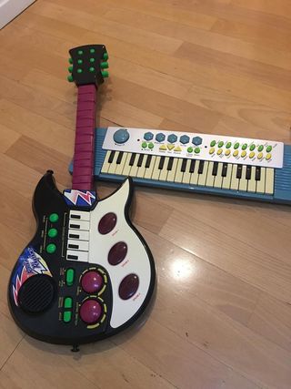 guitarra y piano electico