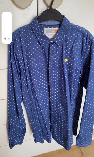 camicia blu 12 anni