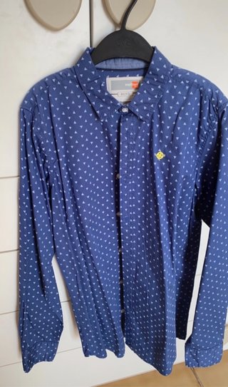 camicia blu 12 anni