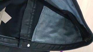 Pantalones efecto   piel de cordero  Massimo Dutti