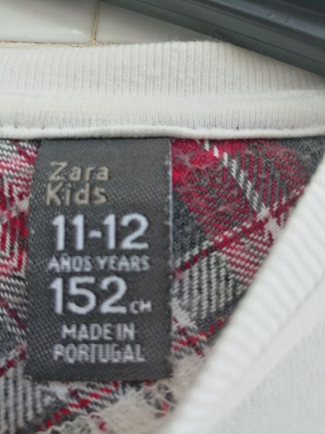 Camiseta niño manga larga. Talla 11-12