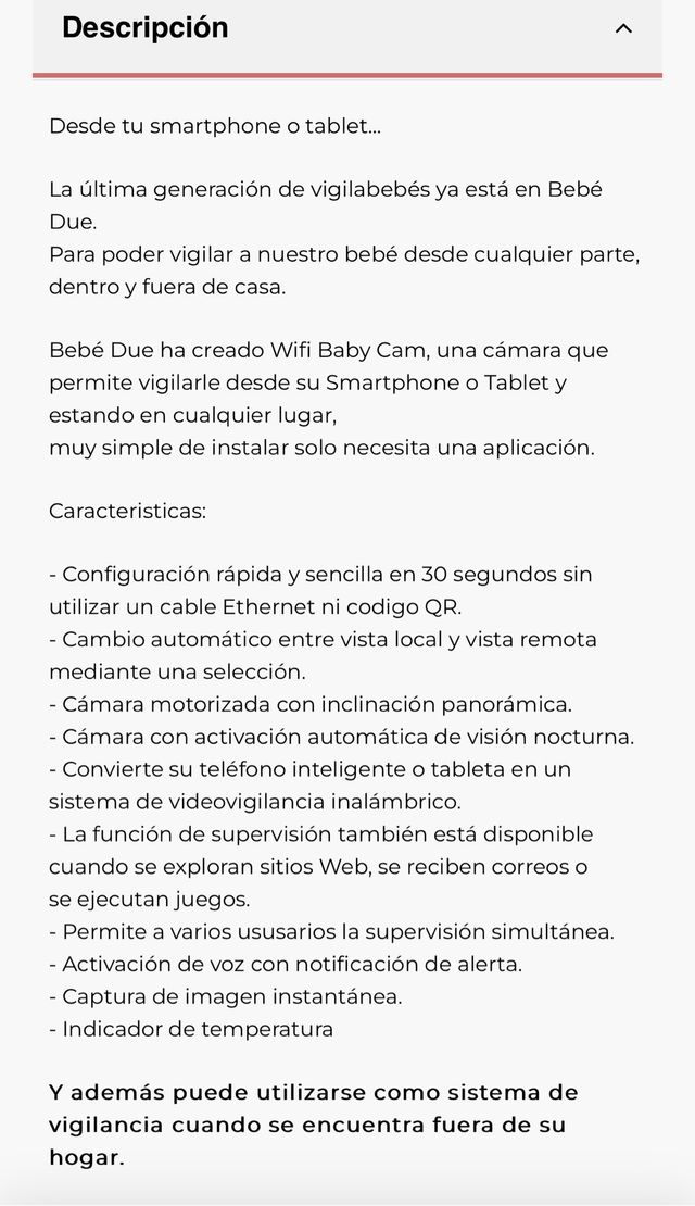 VIDEOVIGILANCIA BEBE PARA MÓVIL Y TABLET