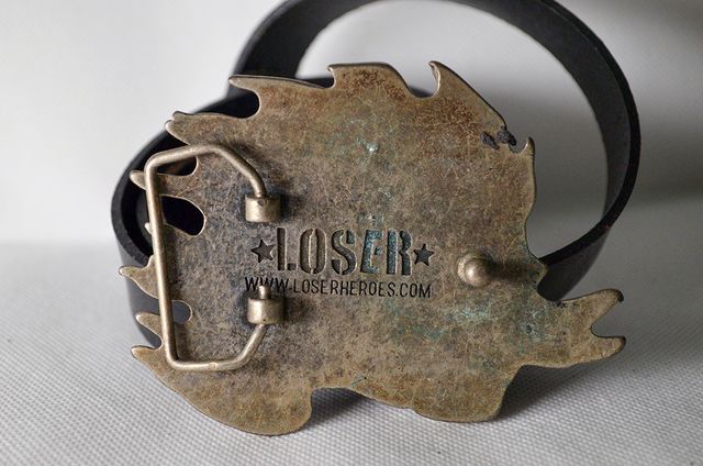 Borchia cintura Loser motivo Asso di Picche