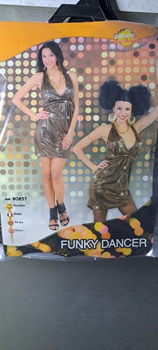 Disfraz mujer discoteca fiebre sabado