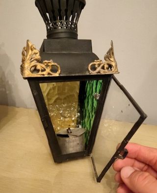 FAROLES MUY ANTIGUOS DE IGLESIA S.XIX BUEN ESTADO.