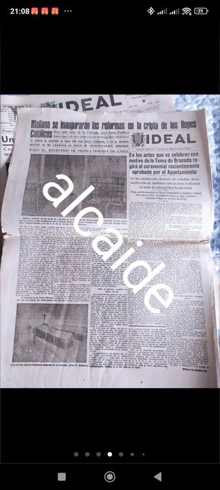 Periódicos antiguos año 1938 y 1939
