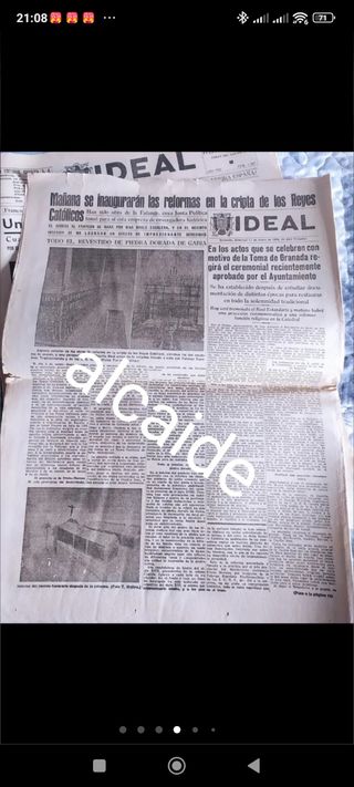 Periódicos antiguos año 1938 y 1939