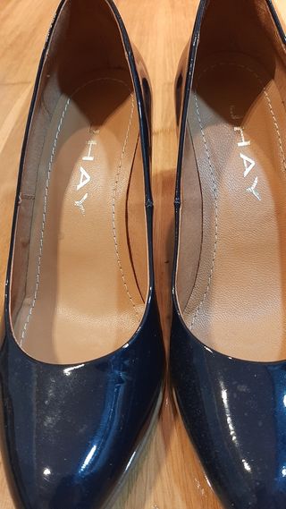 Zapatos salón azul marino