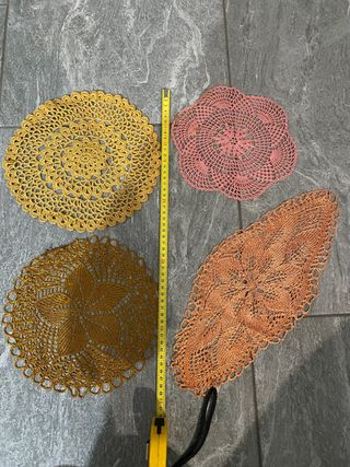 set 4 centrini