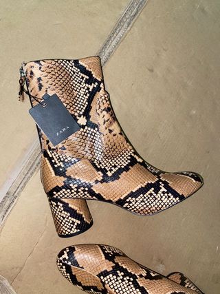 botin zara de piel