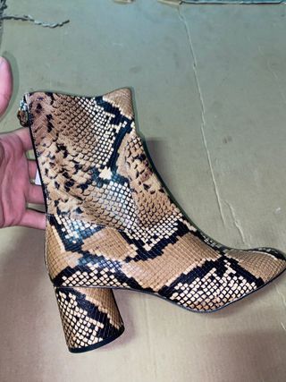 botin zara de piel