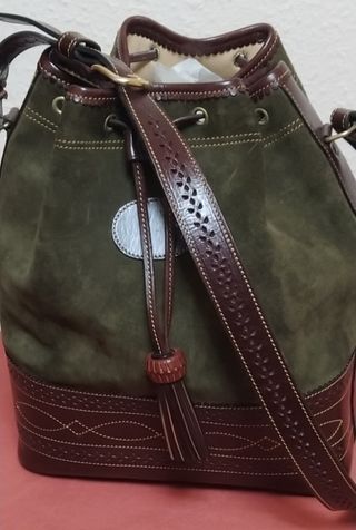 Bolso Ante y Cuero