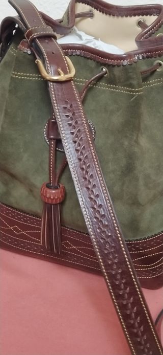 Bolso Ante y Cuero
