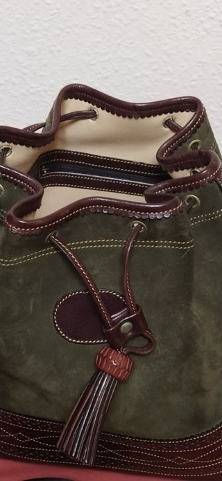 Bolso Ante y Cuero