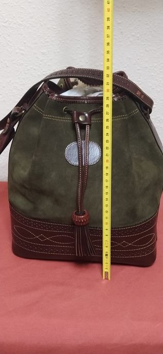 Bolso Ante y Cuero