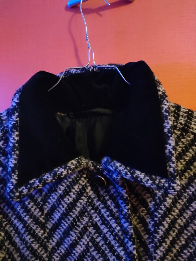 Cappotto lana spigato donna