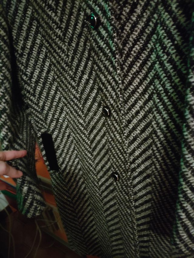 Cappotto lana spigato donna