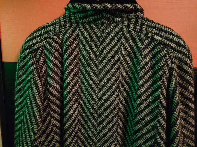 Cappotto lana spigato donna