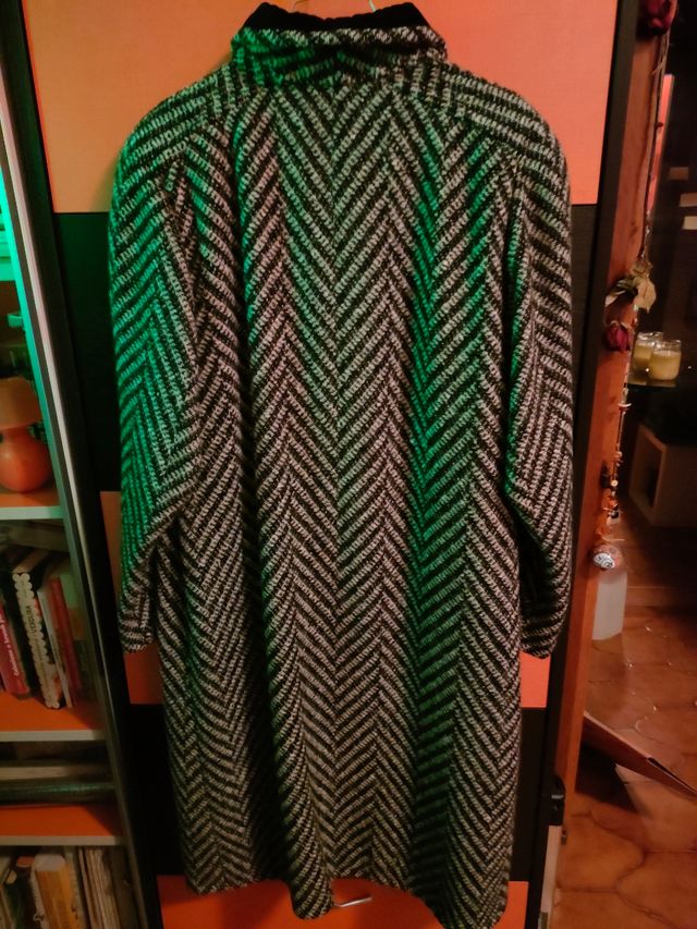 Cappotto lana spigato donna