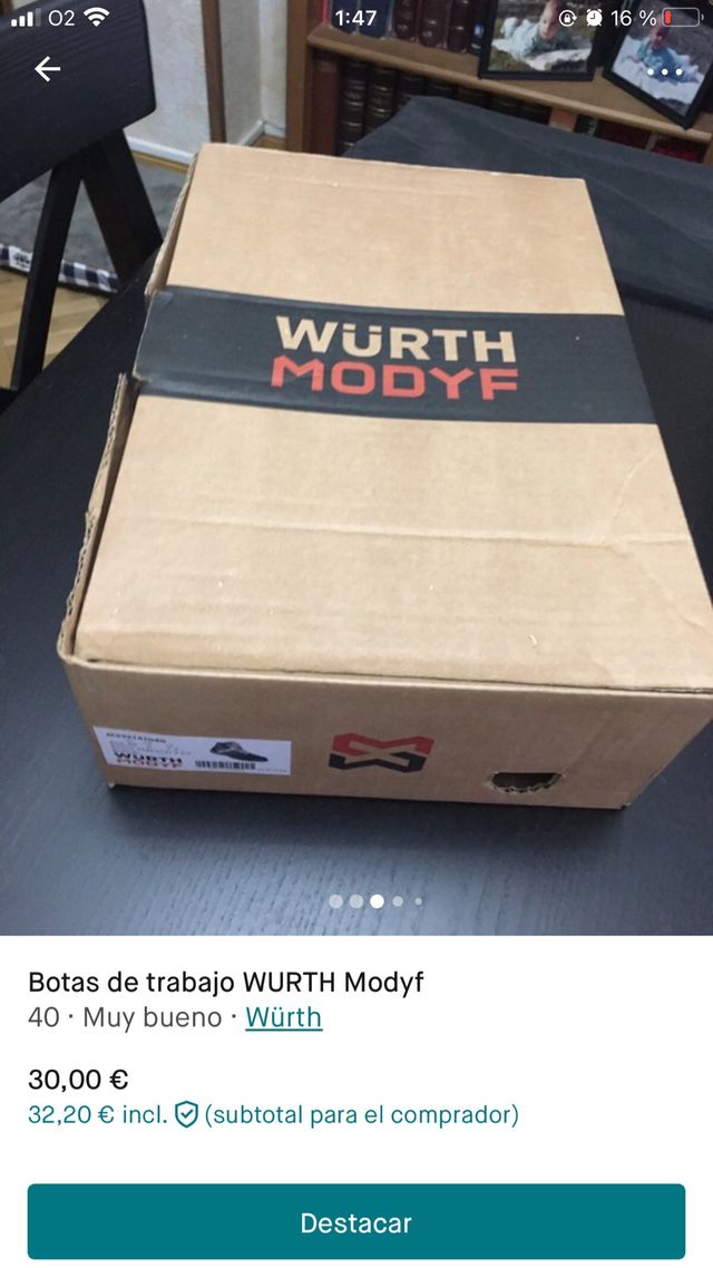 Botas de teabajo de piel.