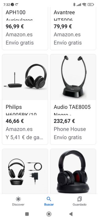 Auriculares tv inalámbrico
