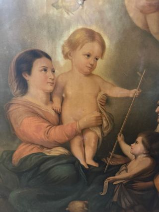 La Virgen María y el niño Jesús con Santa Isabel