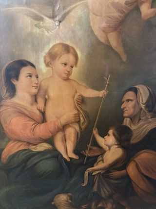 La Virgen María y el niño Jesús con Santa Isabel