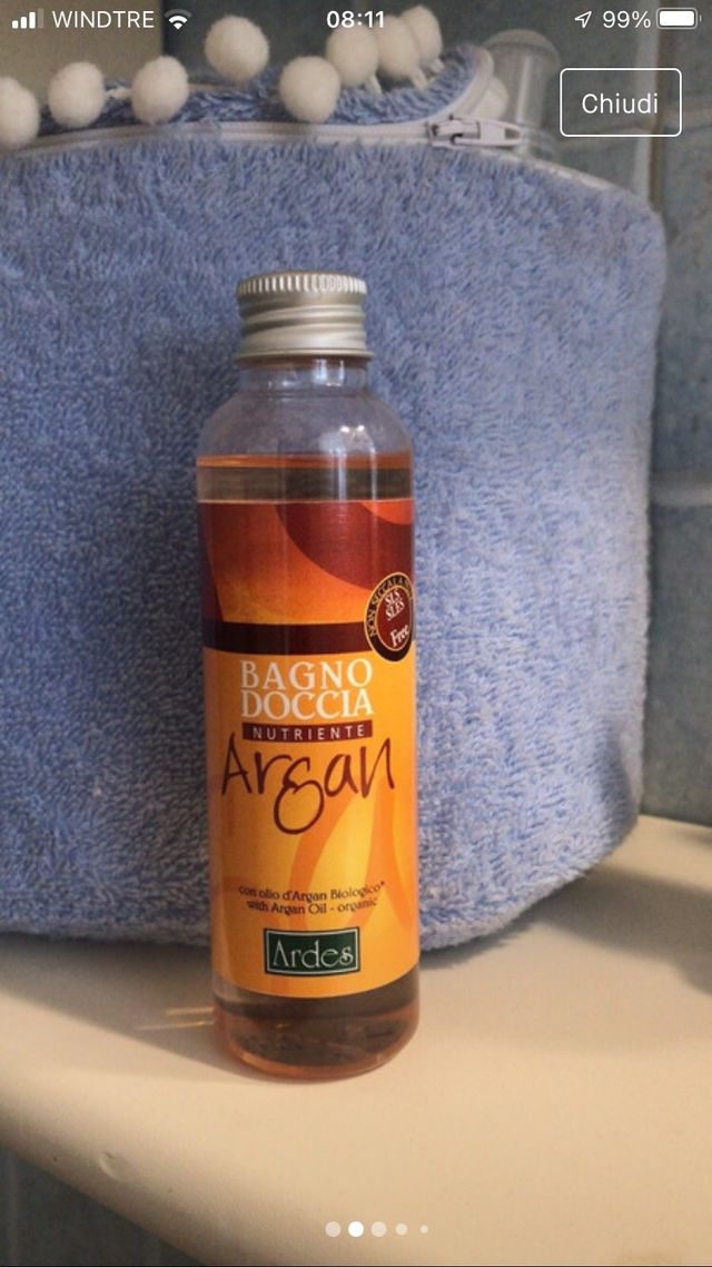 olio doccia Argan da viaggio