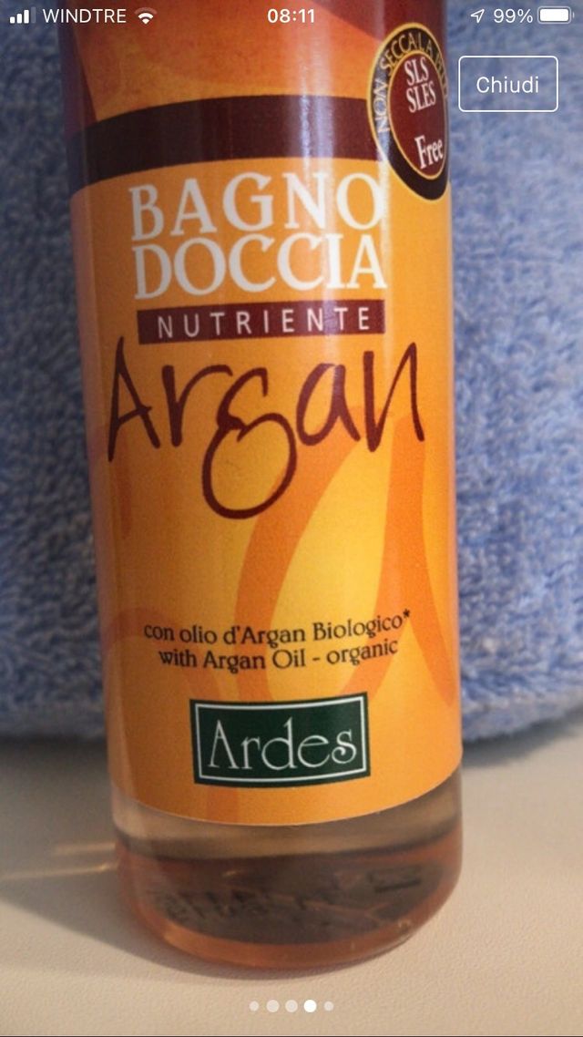 olio doccia Argan da viaggio