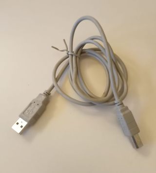 Cable USB-A a USB-B, para conectar impresora 1,25m