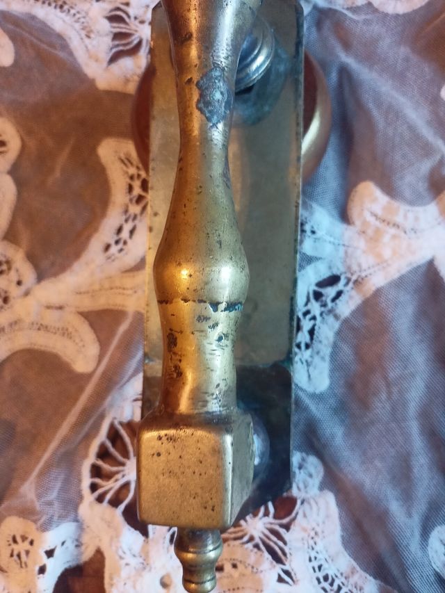 Llamador aldaba de puerta bronce macizo