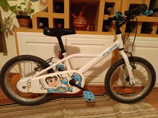 Bici niño/a 16 pulgadas Opción de ruedines y cesta