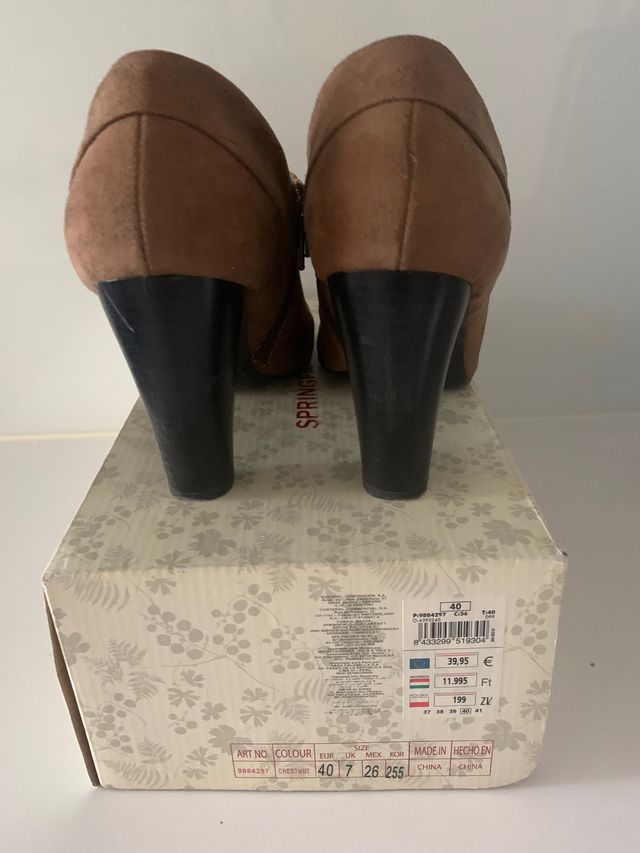 Botines Springfield color camel 40