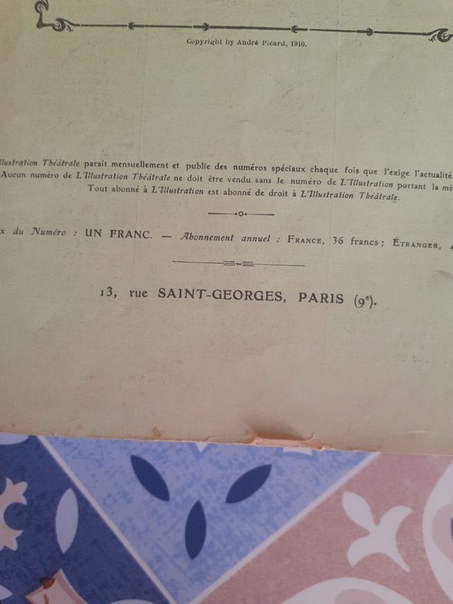 L'illustrazion Tteatrale n 139 del 1910