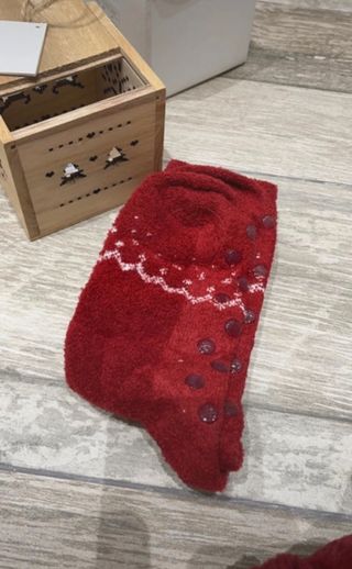 calcetin Navidad caja madera