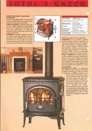 LIQUIDACION-Estufa GAS JOTUL GF 3 BF NUEVA,
