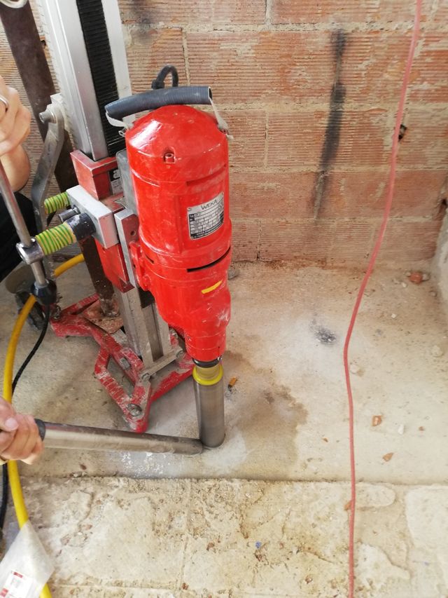 se realizan trabajos de perforacion